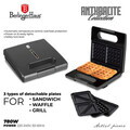Sandwich maker 3 in 1 Berlinger Haus, Anthracite, 22.5x13 cm, aluminiu, antracit mat