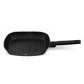 Tigaie grill Berlinger Haus, Matte Black, 28 cm, 2.1 L, aluminiu forjat, negru