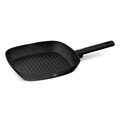 Tigaie grill Berlinger Haus, Matte Black, 28 cm, 2.1 L, aluminiu forjat, negru
