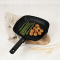 Tigaie grill Berlinger Haus, Matte Black, 28 cm, 2.1 L, aluminiu forjat, negru