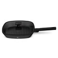 Tigaie grill cu capac Berlinger Haus, Matte Black, 28 cm, 2.1 L, aluminiu forjat, negru