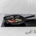 Tigaie grill cu capac Berlinger Haus, Matte Black, 28 cm, 2.1 L, aluminiu forjat, negru