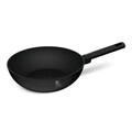 Tigaie Wok Berlinger Haus, Matte Black, 28 cm, 3.2 L, aluminiu forjat, negru