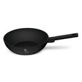 Tigaie Wok Berlinger Haus, Matte Black, 28 cm, 3.2 L, aluminiu forjat, negru