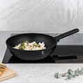 Tigaie Wok Berlinger Haus, Matte Black, 28 cm, 3.2 L, aluminiu forjat, negru