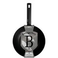 Tigaie Wok Berlinger Haus, Matte Black, 28 cm, 3.2 L, aluminiu forjat, negru
