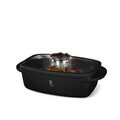 Tava cu capac Berlinger Haus, Matte Black, 32x21x10.6 cm, 6 L, aluminiu turnat, negru mat