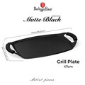 Tava grill Berlinger Haus, Matte Black, 47x29 cm, aluminiu forjat, negru mat