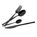 Set tacamuri 24 piese Berlinger Haus, Matte Black, model patrat, inox, negru