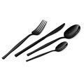 Set tacamuri 24 piese Berlinger Haus, Matte Black, model patrat, inox, negru