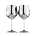 Set 2 pahare pentru vin Berlinger Haus, Matte Black, 550 ml, inox 18/10, argintiu