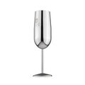 Set 2 pahare pentru sampanie Berlinger Haus, Matte Black, 260 ml, inox 18/10, argintiu