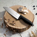 Set 5 cutite cu suport magnetic Berlinger Haus, Matte Black, inox/lemn, negru/natur
