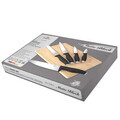 Set 5 cutite cu tocator Berlinger Haus, Matte Black, inox/bambus, negru/natur