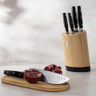 Negru;Natur, Set suport rotund
