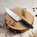 Set 5 cutite cu suport Berlinger Haus, Matte Black, inox/bambus, negru/natur