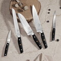 Set 5 cutite cu suport Berlinger Haus, Matte Black, inox/bambus, negru/natur