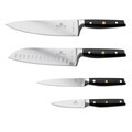 Set 5 cutite cu suport Berlinger Haus, Matte Black, inox/bambus, negru/natur