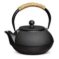 Ceainic Berlinger Haus, Matte Black, 1.2 L, fonta, negru/natur