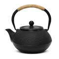 Ceainic Berlinger Haus, Matte Black, 1.2 L, fonta, negru/natur