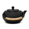 Ceainic Berlinger Haus, Matte Black, 1.2 L, fonta, negru/natur