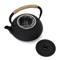 Ceainic Berlinger Haus, Matte Black, 1.2 L, fonta, negru/natur