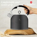 Ceainic Berlinger Haus, Matte Black, 3 L, inox 18/10, negru mat/argintiu