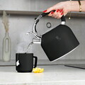 Ceainic Berlinger Haus, Matte Black, 3 L, inox 18/10, negru mat/argintiu
