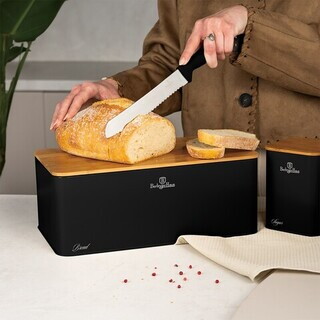 Negru mat;Natur, Set 4 piese 33x18x12 cm