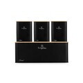 Set cutie pentru paine si 3 recipiente Berlinger Haus, Matte Black, 33x18x12 cm, otel carbon, negru mat/natur