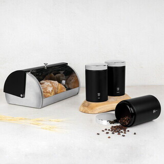 Negru;Argintiu, Set 4 piese 38.5x28x18.5 cm