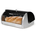 Set cutie pentru paine si 3 recipiente Berlinger Haus, Matte Black, 38.5x28x18.5 cm, inox, negru/argintiu