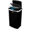 Cos de gunoi cu senzor Berlinger Haus, Matte Black, 38.5x28.5x65 cm, 60 L, otel, negru mat