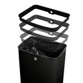 Cos de gunoi cu senzor Berlinger Haus, Matte Black, 38.5x28.5x65 cm, 60 L, otel, negru mat