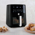 Friteuza cu aer cald si fereastra Berlinger Haus, Matte Black, 5 L, 1400W, negru mat