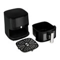 Friteuza cu aer cald si fereastra Berlinger Haus, Matte Black, 5 L, 1400W, negru mat