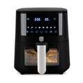 Friteuza cu aer cald si fereastra Berlinger Haus, Matte Black, 5 L, 1400W, negru mat