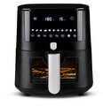 Friteuza cu aer cald si fereastra Berlinger Haus, Matte Black, 38.8x30x32.4 cm, 8 L, 1650W, negru mat