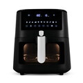Friteuza cu aer cald si fereastra Berlinger Haus, Matte Black, 38.8x30x32.4 cm, 8 L, 1650W, negru mat