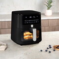 Friteuza cu aer cald si fereastra Berlinger Haus, Matte Black, 38.8x30x32.4 cm, 8 L, 1650W, negru mat