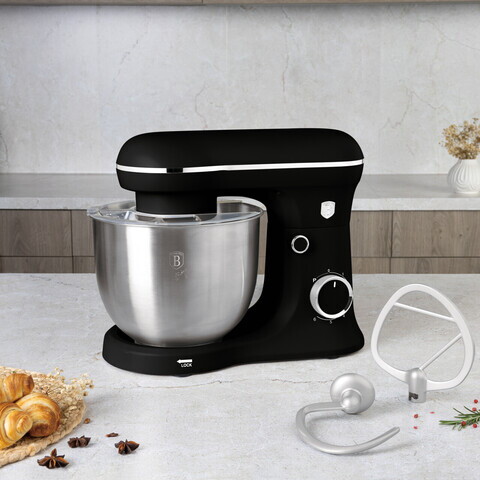 Robot de bucatarie Berlinger Haus, Matte Black, 1500W, inox/plastic, negru/argintiu