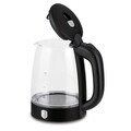 Ceainic electric Berlinger Haus, Matte Black, 1.7 L, sticla borosilicata, negru/transparent