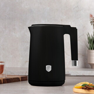 Negru mat, Ceainic pereti dubli 1.7L
