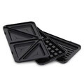 Sandwich maker 3 in 1 Berlinger Haus, Matte Black, 22.5x13 cm, aluminiu, negru mat
