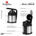 Storcator electric de citrice Berlinger Haus, Matte Black, 120W, plastic/inox, argintiu/negru