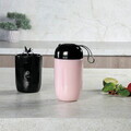 Blender cu USB Berlinger Haus, Matte Black, 120W-130W, inox/plastic, negru/transparent