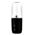 Blender cu USB Berlinger Haus, Matte Black, 120W-130W, inox/plastic, negru/transparent