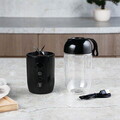 Blender cu USB Berlinger Haus, Matte Black, 120W-130W, inox/plastic, negru/transparent