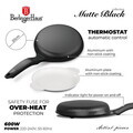 Aparat pentru prepararea clatitelor Berlinger Haus, Matte Black, 60W, 20 cm, aluminiu, negru