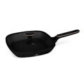 Tigaie grill cu capac Berlinger Haus, Black Rose, 28 cm, 2.1 L, aluminiu forjat, negru mat